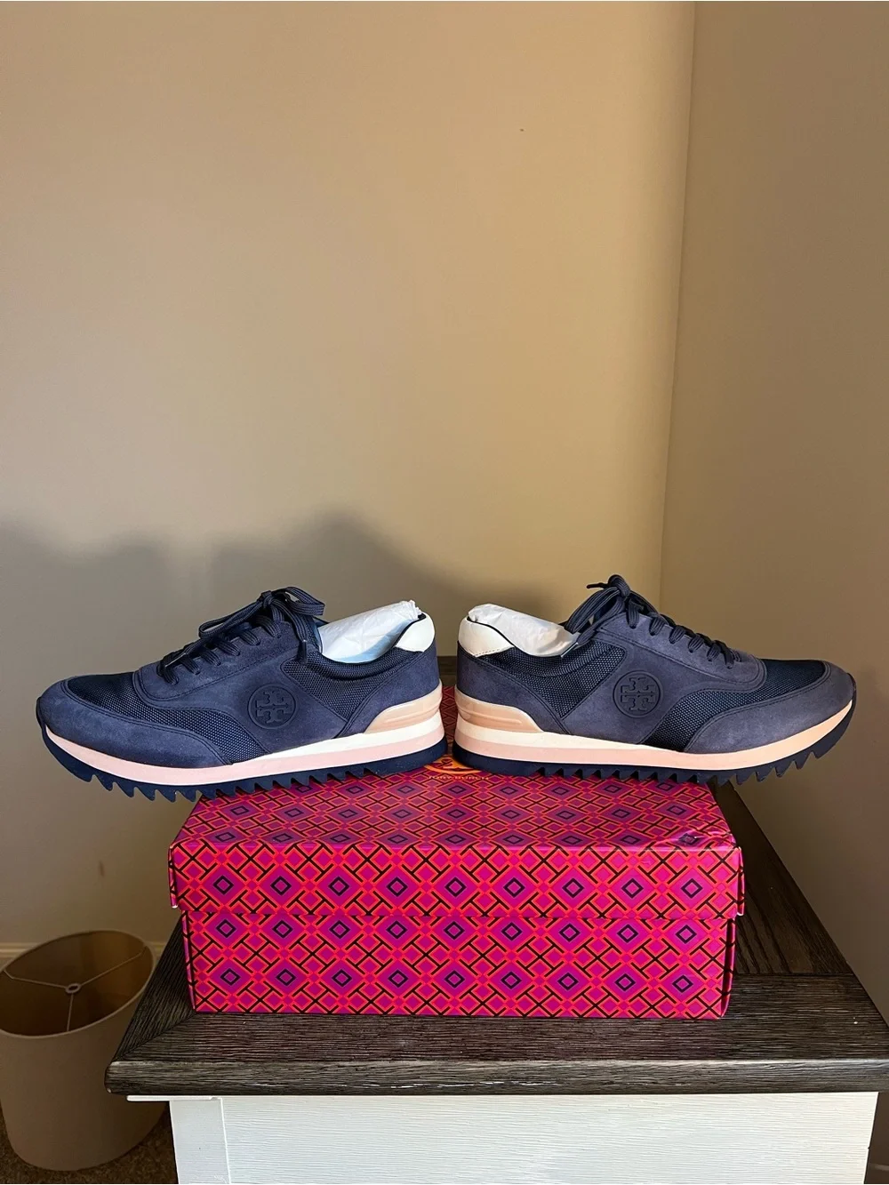 Tory Burch Sawtooth Logo Runner Sneakers
